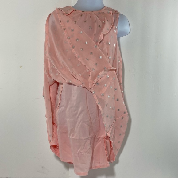 Toddler Girl OshKosh B'gosh Short Sleeve A-Line Foiled Dot Chiffon Dress - Picture 9 of 12